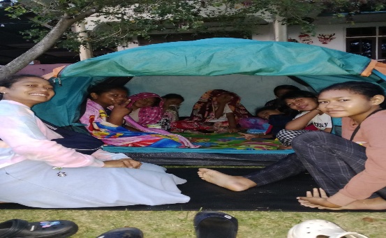 Kebersamaan peserta Camp Penginjilan